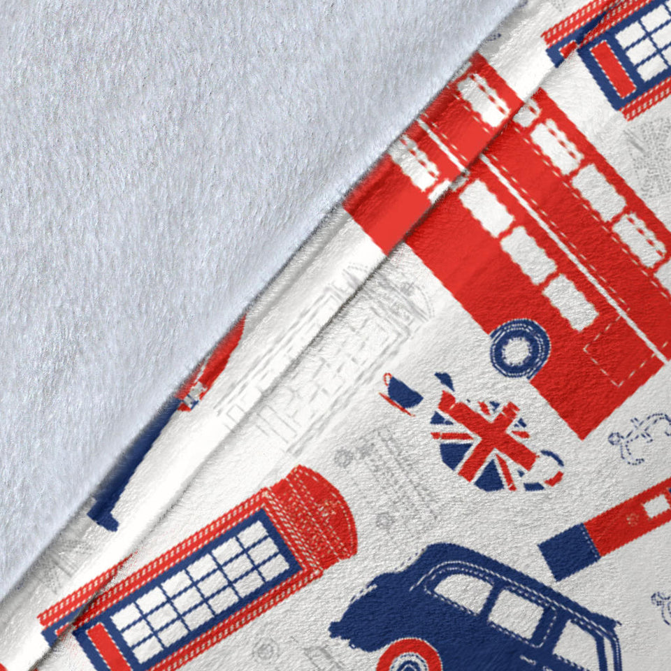 British Pattern Print Design 03 Premium Blanket