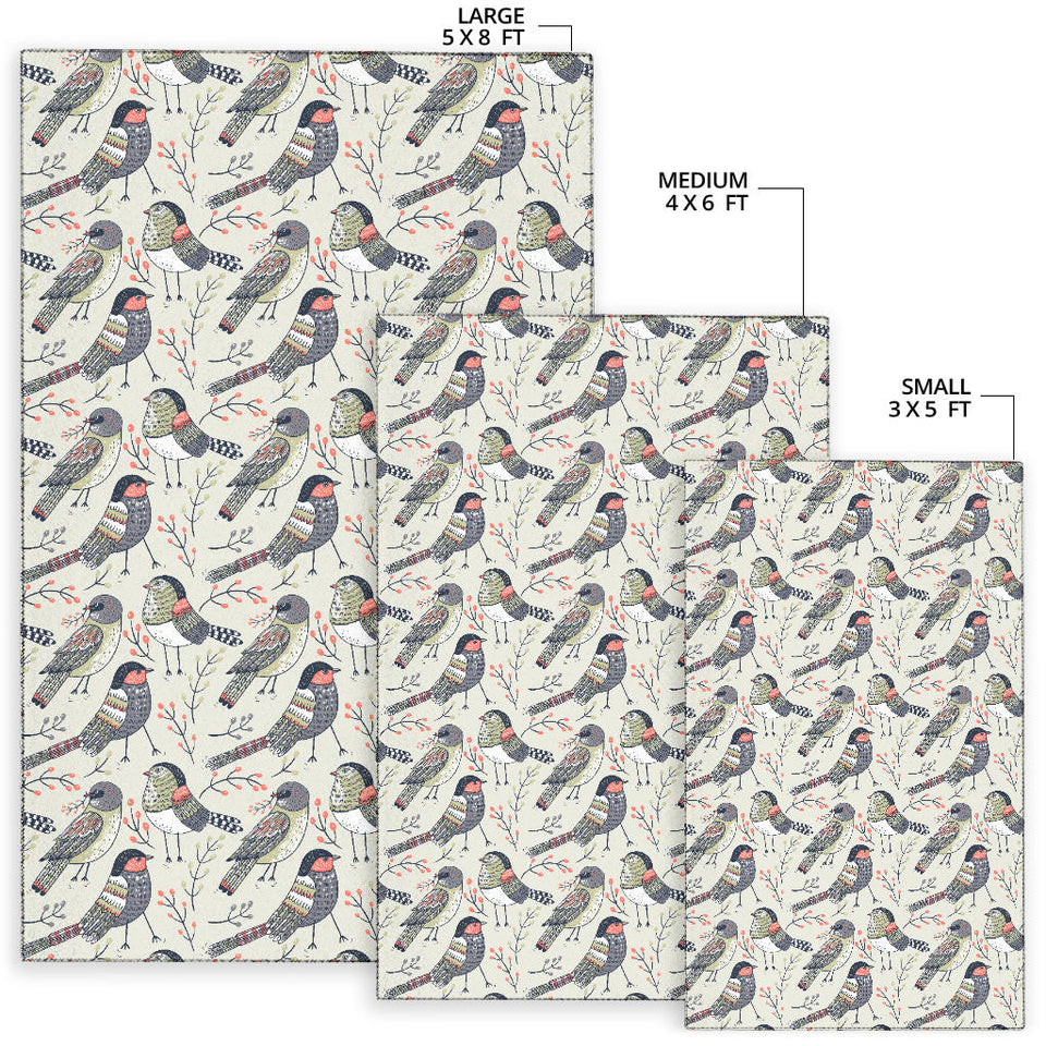 Pigeon Pattern Print Design 04 Area Rug