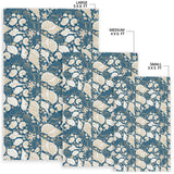 Shell Polynesian Tribal Design Pattern Area Rug