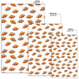 Clown Fish Pattern Print Design 03 Area Rug
