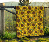 Sunflower Pattern Premium Quilt
