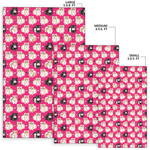 Guinea Pig Pattern Print Design 01 Area Rug