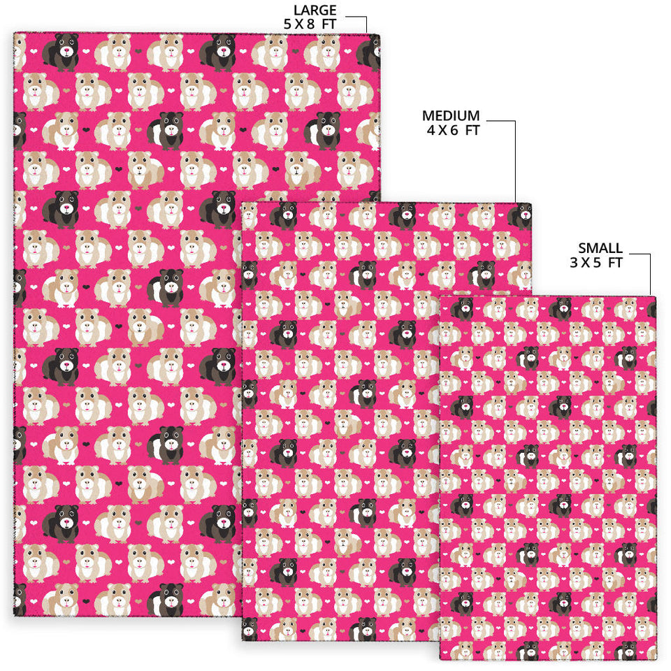 Guinea Pig Pattern Print Design 01 Area Rug