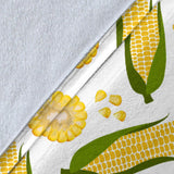 Corn Pattern Print Design 05 Premium Blanket