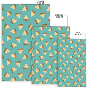 Sandwich Pattern Print Design 03 Area Rug