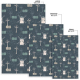 Windmill Tree Pattern Area Rug