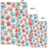 Chemistry Periodic Table Pattern Print Design 02 Area Rug