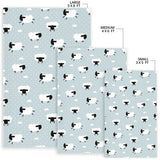 Sheep Polka Dot Cloud Pattern Area Rug