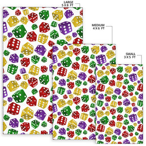 Dice Pattern Print Design 03 Area Rug