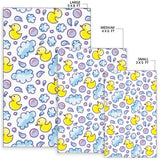 Duck Toy Pattern Print Design 01 Area Rug