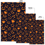 Halloween Pattern Pumpkin Background Area Rug