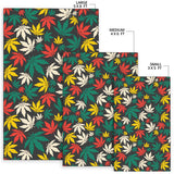 Canabis Marijuana Weed Pattern Print Design 02 Area Rug