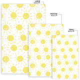 Hand Drawn Sun Pattern Area Rug