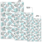 Shell Polynesian Tribal  Area Rug