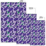 Eggplant Pattern Print Design 03 Area Rug