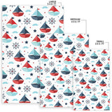 Cute Color Paper Sailboat Pattern Area Rug