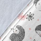 Hedgehog Pattern Print Design 02 Premium Blanket