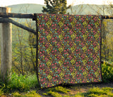 Music Notes Pattern Print Design 05 Premium Quilt
