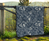 Coral Reef Pattern Print Design 05 Premium Quilt