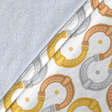 Horseshoes Pattern Print Design 03 Premium Blanket