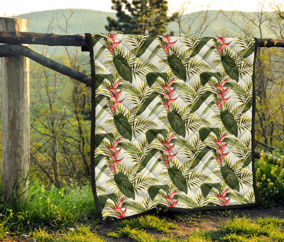 Heliconia Pattern Premium Quilt