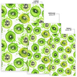 Watercolor Kiwi Pattern Area Rug