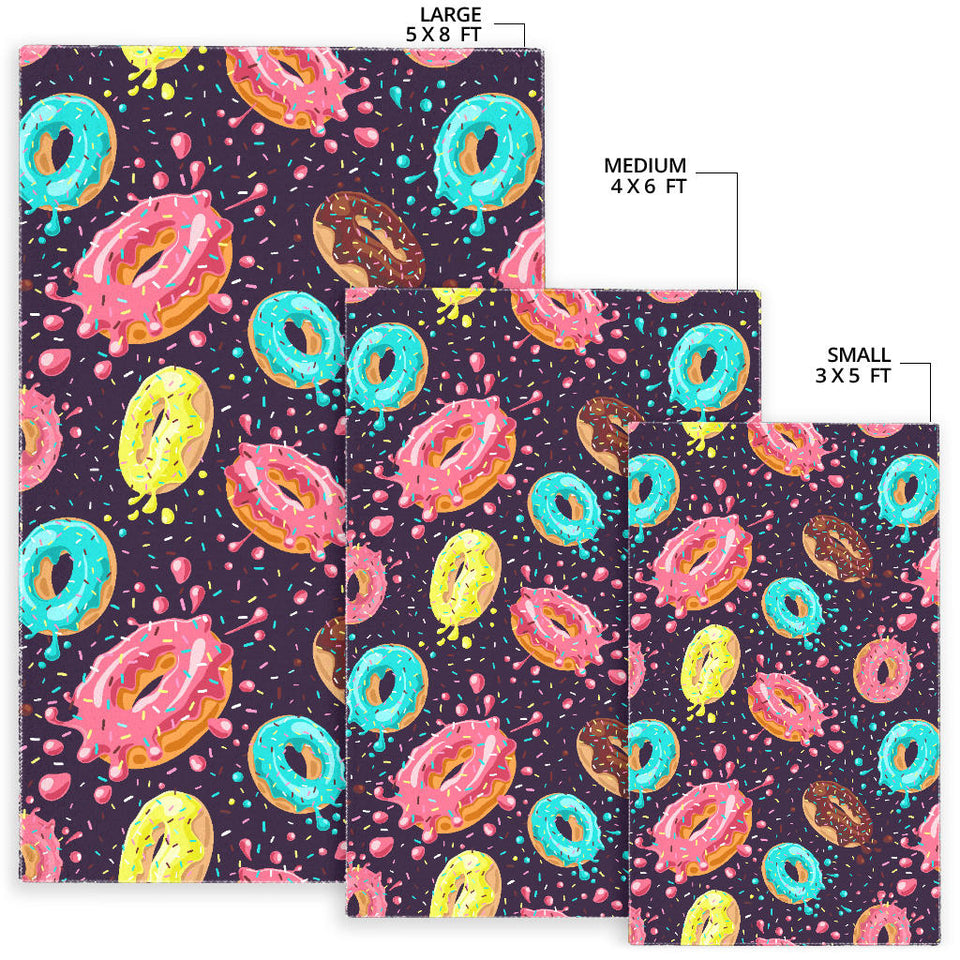 Colorful Donut Glaze Pattern Area Rug