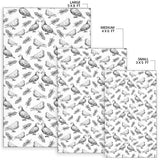 Pigeon Pattern Print Design 05 Area Rug