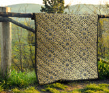 Arabic Star Gold Pattern Premium Quilt