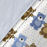 Teddy Bear Pattern Print Design 02 Premium Blanket