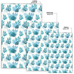 Coral Reef Pattern Print Design 04 Area Rug