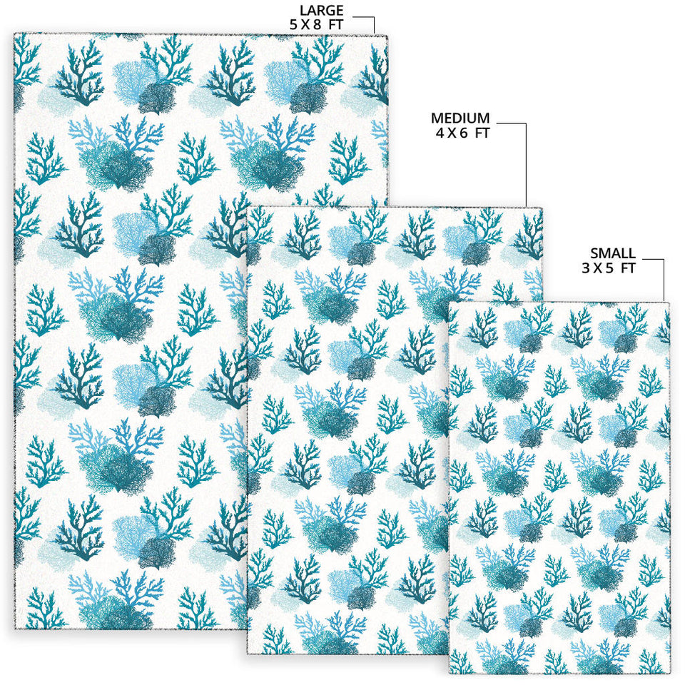 Coral Reef Pattern Print Design 04 Area Rug
