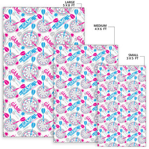 Darts Pattern Print Design 01 Area Rug