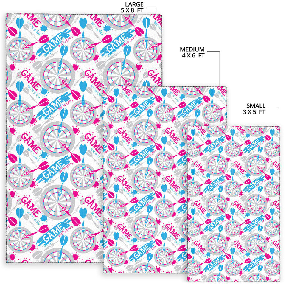 Darts Pattern Print Design 01 Area Rug