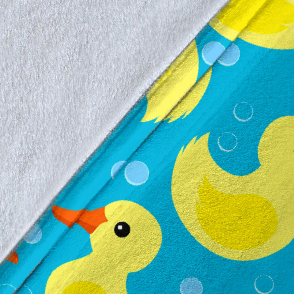 Duck Toy Pattern Print Design 04 Premium Blanket