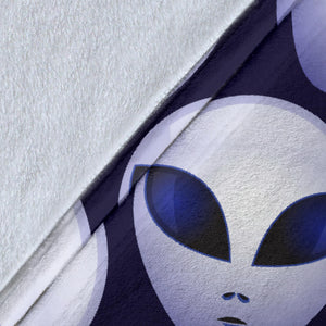 Alien Pattern Print Design 01 Premium Blanket