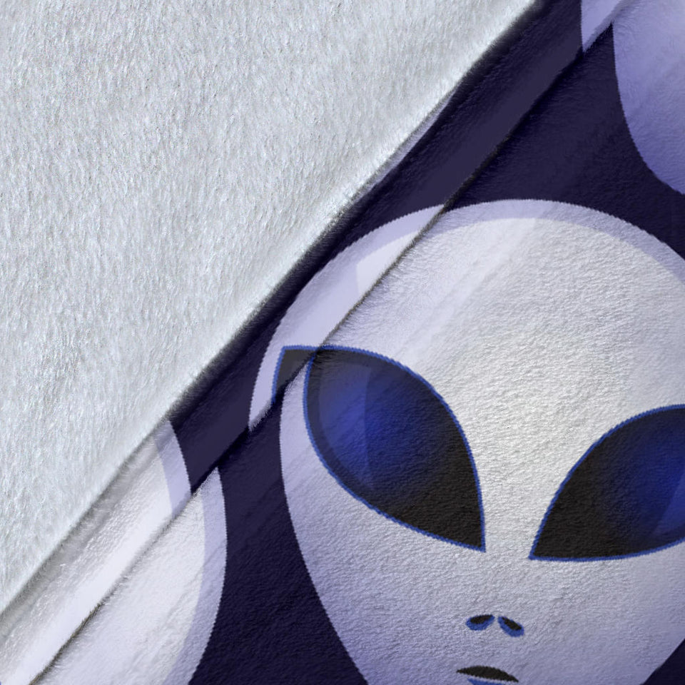 Alien Pattern Print Design 01 Premium Blanket