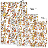 Giraffe Pattern Print Design 04 Area Rug