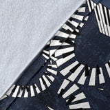 Piano Pattern Print Design 02 Premium Blanket