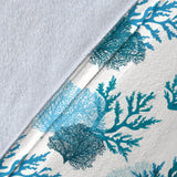 Coral Reef Pattern Print Design 04 Premium Blanket
