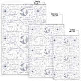 Math Pattern Print Design 03 Area Rug