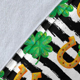 Horseshoes Pattern Print Design 01 Premium Blanket