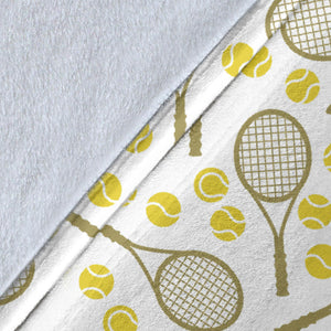 Tennis Pattern Print Design 02 Premium Blanket