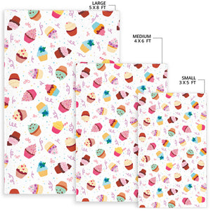 Cake Cupcake Design Pattern Area Rug