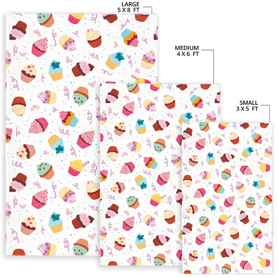 Cake Cupcake Design Pattern Area Rug