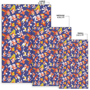 Goldfish Pattern Print Design 04 Area Rug
