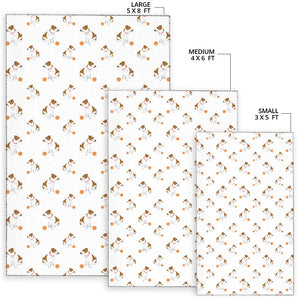 Jack Russel Pattern Print Design 05 Area Rug