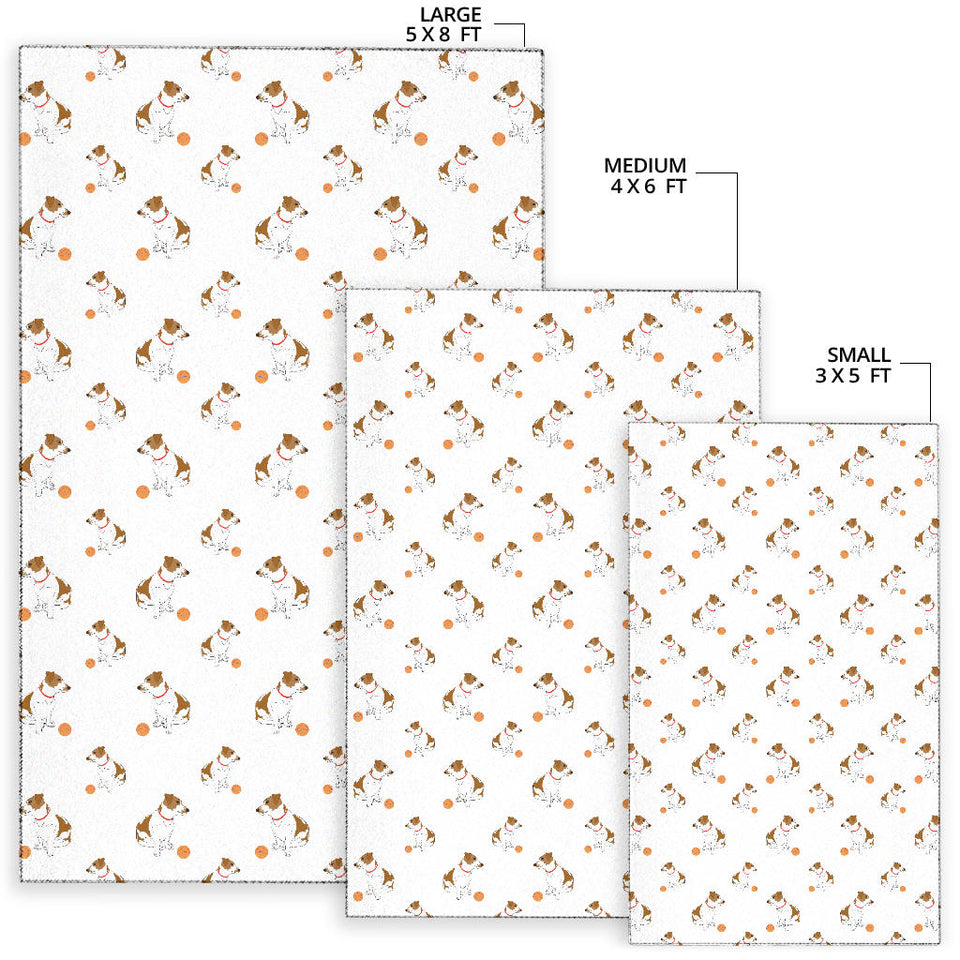 Jack Russel Pattern Print Design 05 Area Rug
