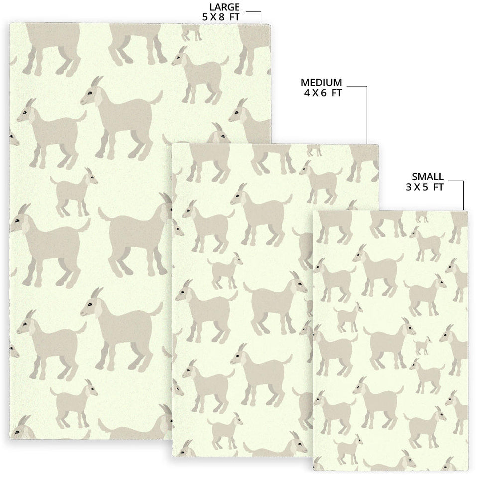 Little Young Goat Pattern Area Rug