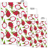 Dragon Fruits White Background Area Rug